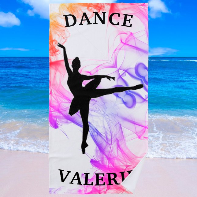 Toalha De Praia Ballerina Dance Beach Towel (Criador carregado)