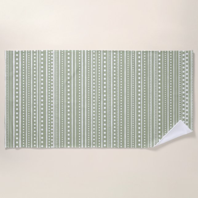Toalha De Praia Bamanko Dotted Mudcloth Pattern (Frente)