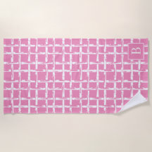 Bambu Préppy – Monograma Costeiro Rosa