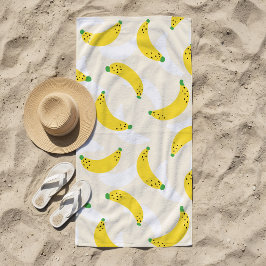 Toalha De Praia Banana Pop Amarelo Creme