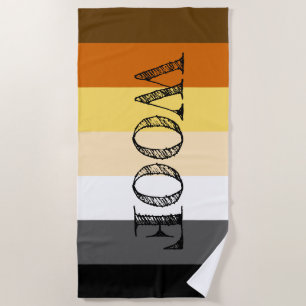 Toalha De Praia Bandeira Awesome Bear Pride Latido
