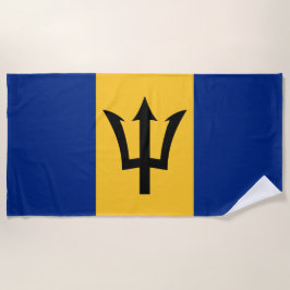 Toalha De Praia Bandeira Barbadiana (Barbados) (Bajan)