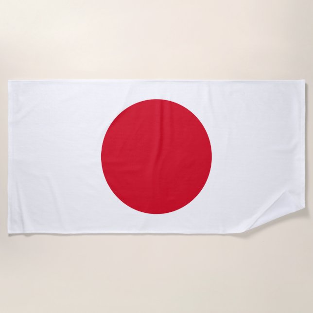 Toalha De Praia Bandeira Beach Towel Japonês (Frente)