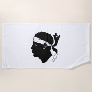 Toalha De Praia Bandeira Córsega Beach Towel