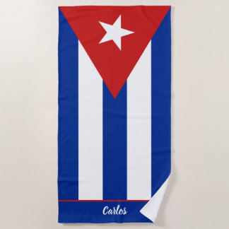 Toalha De Praia Bandeira Cubana