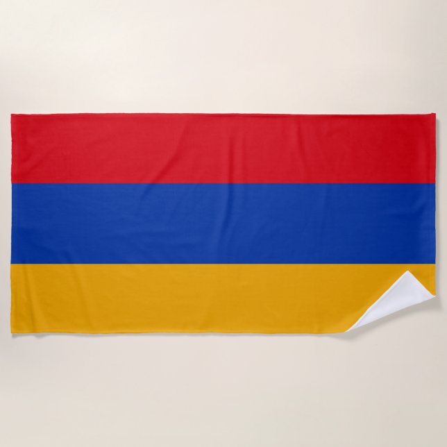 Toalha De Praia Bandeira da Armênia (Frente)