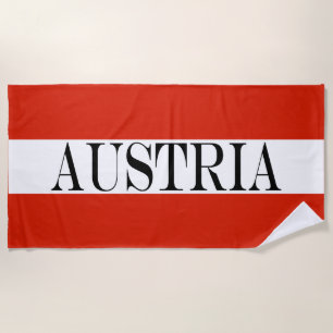 Toalha De Praia Bandeira da Áustria