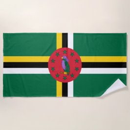 Toalha De Praia Bandeira da Dominica