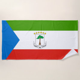 Toalha De Praia Bandeira da Guiné Equatorial (África)