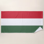 Toalha De Praia Bandeira da Hungria<br><div class="desc">Bandeira Patriótica da Hungria.</div>