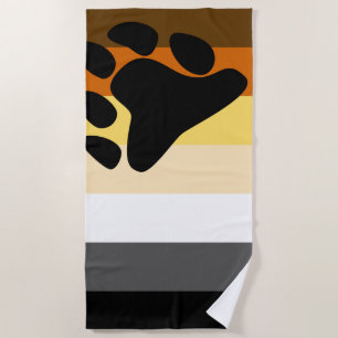 Toalha De Praia Bandeira da Irmandade Gay Bear