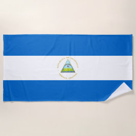 Toalha De Praia Bandeira da Nicarágua