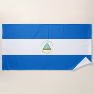 Toalha De Praia Bandeira da Nicarágua