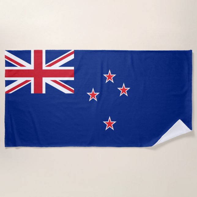 Toalha De Praia Bandeira da Nova Zelândia (Frente)