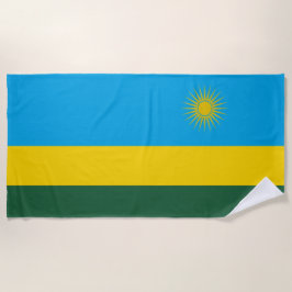Toalha De Praia Bandeira da Ruanda (Ruanda) (País Africano)