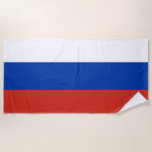 Toalha De Praia Bandeira da Rússia<br><div class="desc">Toalha de praia de bandeira russa</div>