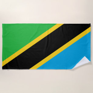 Toalha De Praia Bandeira da Tanzânia