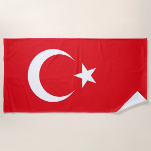 Toalha De Praia Bandeira da Turquia