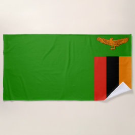 Toalha De Praia Bandeira da Zâmbia