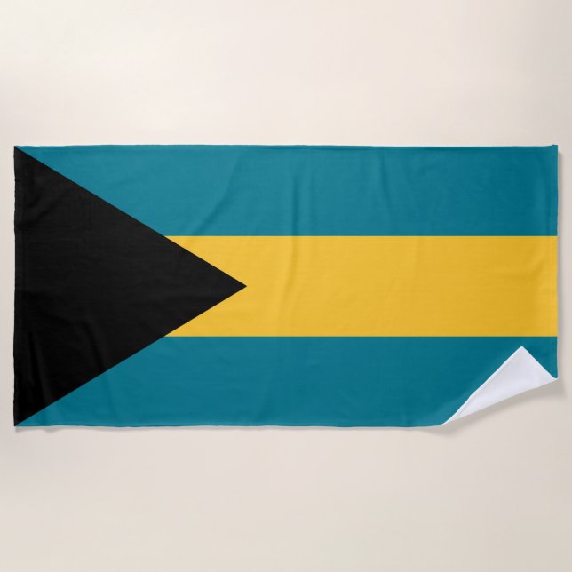 Toalha De Praia Bandeira das Baamas (Frente)