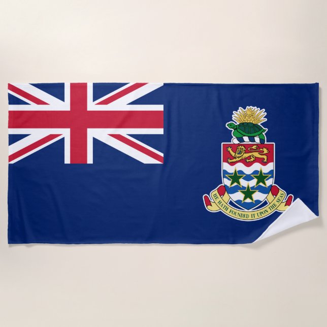 Toalha De Praia Bandeira das Ilhas Cayman (Frente)