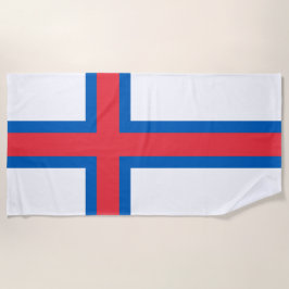 Toalha De Praia Bandeira das Ilhas Faroé