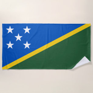 Toalha De Praia Bandeira das Ilhas Salomão