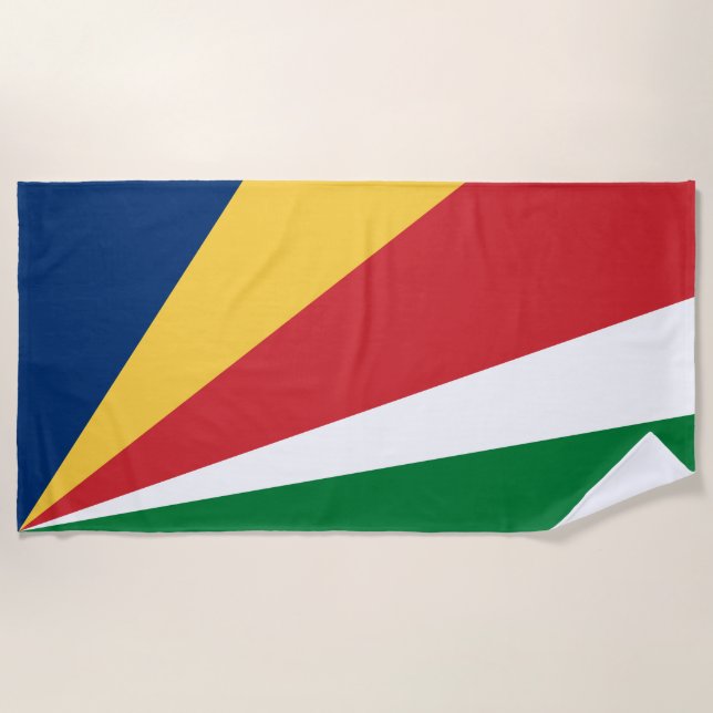 Toalha De Praia Bandeira das Seychelles (Frente)
