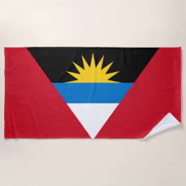 Toalha De Praia Bandeira de Antígua e Barbuda