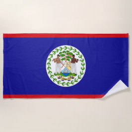 Toalha De Praia Bandeira de Belize