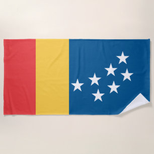 Toalha De Praia Bandeira de Durham (Carolina do Norte, EUA)