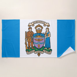 Toalha De Praia Bandeira de Edmonton (Alberta, Canadá)