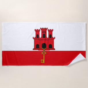 Toalha De Praia Bandeira de Gibraltar