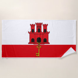 Toalha De Praia Bandeira de Gibraltar