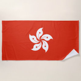 Toalha De Praia Bandeira de Hong Kong