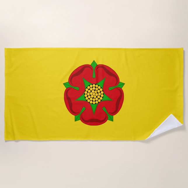 Toalha De Praia Bandeira de Lancashire (Frente)
