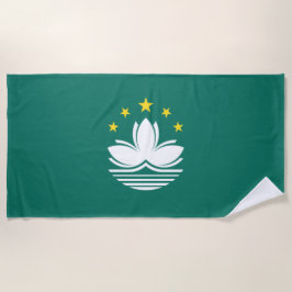 Toalha De Praia Bandeira de Macau (região chinesa)