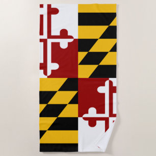Toalha De Praia bandeira de Maryland