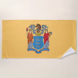 Toalha De Praia Bandeira de Nova Jersey