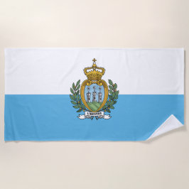 Toalha De Praia Bandeira de São Marino