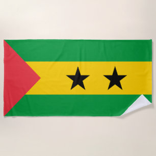 Toalha De Praia Bandeira de São Tomé e Príncipe