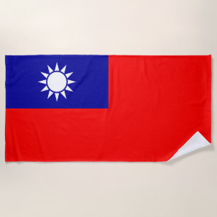 Toalha De Praia Bandeira de Taiwan
