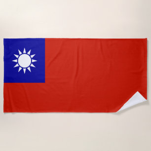 Toalha De Praia Bandeira de Taiwan