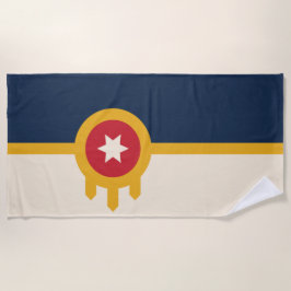 Toalha De Praia Bandeira de Tulsa (Oklahoma)