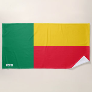 Toalha De Praia Bandeira do Benim Esplêndido Patriótico