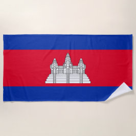 Toalha De Praia Bandeira do Camboja