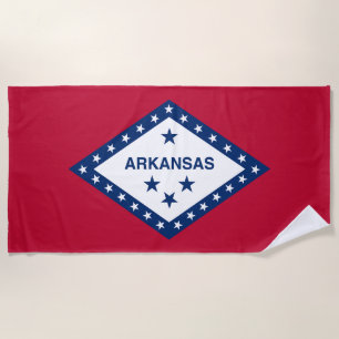 Toalha De Praia Bandeira do estado de Arkansas