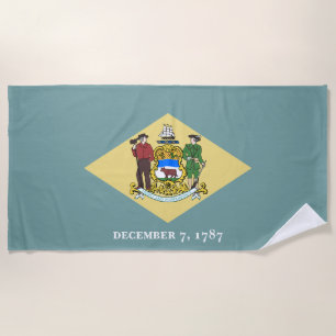 Toalha De Praia Bandeira do Estado de Delaware