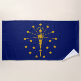 Toalha De Praia Bandeira do Estado de Indiana