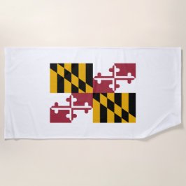 Toalha De Praia Bandeira do Estado de Maryland